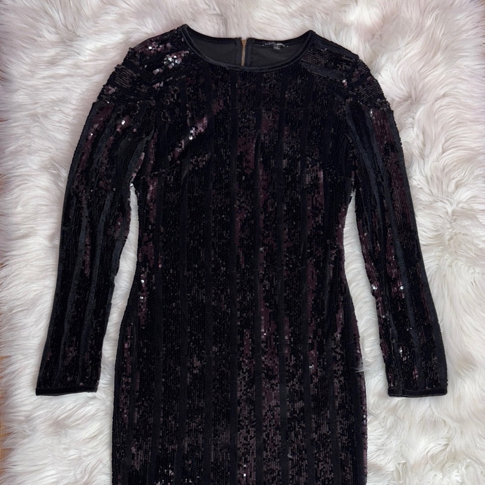 Elegant Black Sequin Dress